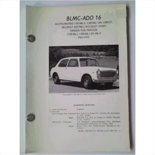 BLMC 1100 1300 Ado 16 Vraagbaak losbladig 1967-1970 #2 Neder, Livres, Autos | Livres, Utilisé, Enlèvement ou Envoi