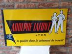 Emaille Bord Reclamebord Adolphe Lafont Lyon 64cm x 38cm, Verzamelen, Merken en Reclamevoorwerpen, Ophalen, Gebruikt, Reclamebord