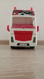 Playmobil vrachtwagen met aanhanger, container en figuurtje, Kinderen en Baby's, Speelgoed | Playmobil, Zo goed als nieuw, Ophalen
