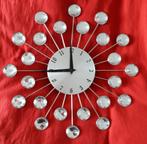 Horloge murale avec brillant, Maison & Meubles, Accessoires pour la Maison | Horloges, Comme neuf, Enlèvement ou Envoi, Horloge murale