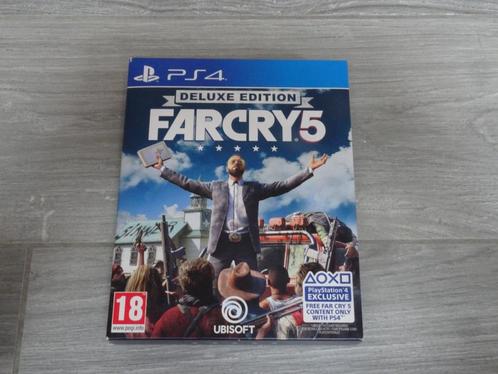 Far Cry 5 - DELUXE EDITION - PS4, Consoles de jeu & Jeux vidéo, Jeux | Sony PlayStation 4, Comme neuf, Shooter, 1 joueur, À partir de 18 ans