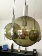 Suspension 3 Grands Globes Vintage OTT / Raak, Maison & Meubles, Lampes | Suspensions, Comme neuf, Métal, Enlèvement ou Envoi