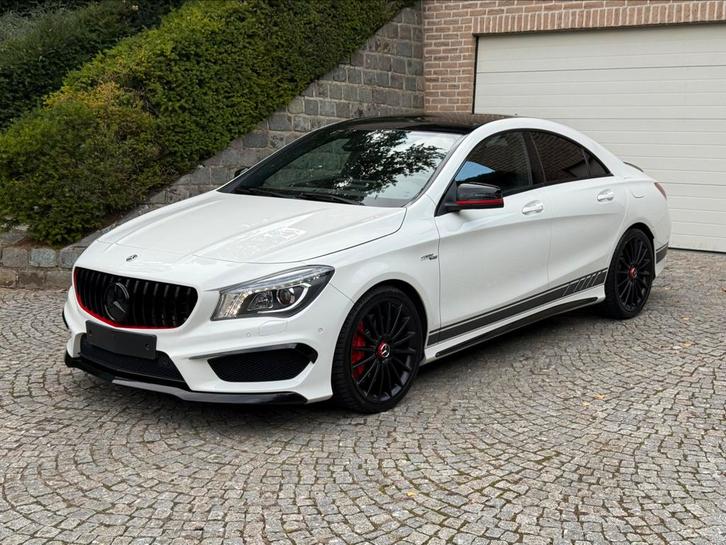 Mercedes CLA 45 AMG Recaro Edition 1, Auto's, Mercedes-Benz, Bedrijf, CLA, Apple Carplay, Benzine, Euro 6, Berline, Automaat, Wit