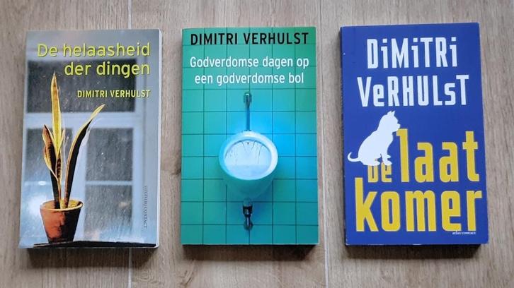Dimitri Verhulst : 3 boeken, Boeken, Romans, Gelezen, België, Ophalen of Verzenden