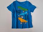 Mt 98 Blauwe T-shirt met groen, blauw en geel skateboard, C&A, Ophalen of Verzenden, Zo goed als nieuw, Shirt of Longsleeve