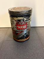 Antieke metalen doos van Chicory Gilly. Wijnoogst., Verzamelen, Blikken, Ophalen, Gebruikt