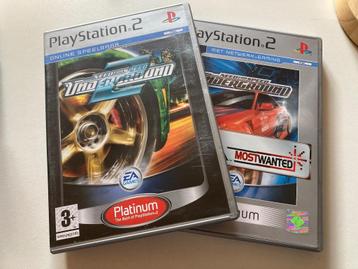 playstation 2 games: Need for Speed Underground 1 + 2 beschikbaar voor biedingen