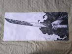 Muismat Samurai zwart en wit 90cm x 40cm, Computers en Software, Muismatten, Ophalen, Zo goed als nieuw