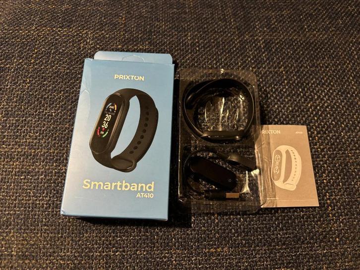 Prixton AT410 smartband, Bijoux, Sacs & Beauté, Montres de sport, Comme neuf, Android, Noir, Distance, Bandage calorique, Battement de coeur