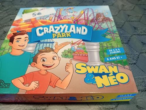 jeu crazyland park Swan et Néo, Hobby en Vrije tijd, Gezelschapsspellen | Bordspellen, Zo goed als nieuw, Ophalen