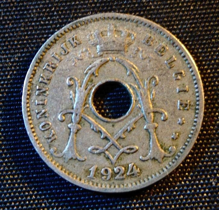 5 cent 1924 VL (2 over 1) - Albert I, Postzegels en Munten, Munten | België, Losse munt, Verzenden