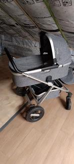 kinderwagen met reiswieg en accessoires, Kinderen en Baby's, Kinderwagens en Combinaties, Zo goed als nieuw, Combiwagen, Verstelbare duwstang