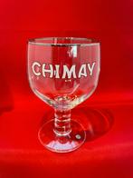 bierglas Chimay met zilveren rand, Verzamelen, Biermerken, Ophalen of Verzenden, Gebruikt, Glas of Glazen, Overige merken