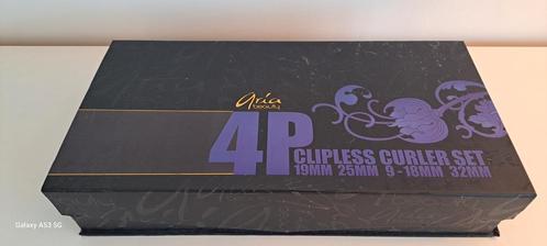 ARIA Beauty, Keramische Clipless Curl Set. NIEUW, 4 SET, Verzamelen, Parfumverzamelingen, Nieuw, Ophalen of Verzenden