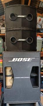 PA speakers Bose + Booster Versterkers, Audio, Tv en Foto, Luidsprekerboxen, Ophalen, Gebruikt, Overige typen, Bose