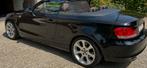 Prachtige zwarte BMW cabrio 118d, Auto's, 1995 cc, 4 cilinders, Cabriolet, 1915 kg