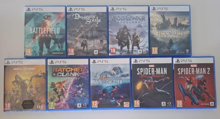 PS5 Games (God of War, Spiderman 2, MK11U, Subnautica, ...), Games en Spelcomputers, Games | Sony PlayStation 5, Zo goed als nieuw