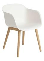 MUUTO Fiber Wood stoel wit NIEUW, Nieuw, Vijf, Zes of meer stoelen, Hout, Wit