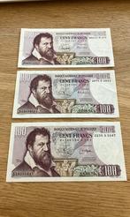3x 100 francs - Lambert Lombard - gratis verzenden !!, Postzegels en Munten, Bankbiljetten | België, Ophalen of Verzenden, Setje