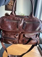 SACCOO tas in aktetasstijl of kleine reistas CUir Bruno, 40 tot 60 cm, Gebruikt, Bruin, Ophalen of Verzenden