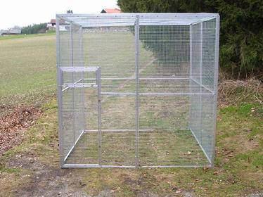 Volière in Nieuwe gaas draad panelen afmeting 2x2x2 m, Animaux & Accessoires, Oiseaux | Cages & Volières, Neuf, Volière, Aluminium