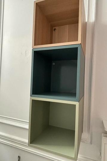Wandkasten kubus ikea 3stuks, Enlèvement, Utilisé