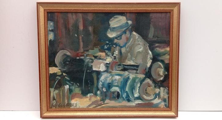 JACQUES GEUENS (1910-1991) schilderij, Antiek en Kunst, Kunst | Schilderijen | Klassiek, Ophalen of Verzenden