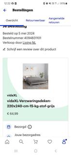 Verzwaringsdeken 15kg 240x220 2x gebruikt, Ophalen of Verzenden, Zo goed als nieuw