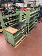 werkbankje en 3 rekken in metaal, Zakelijke goederen, Ophalen