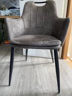Set van 6 eetkamerstoelen, Huis en Inrichting, Stoelen, Ophalen, Bruin, Stof, Vijf, Zes of meer stoelen