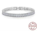 Bracelet argt 925 , chapelet pierres cristal autrichien, Argent, Envoi, Avec bracelets à breloques ou perles, Neuf