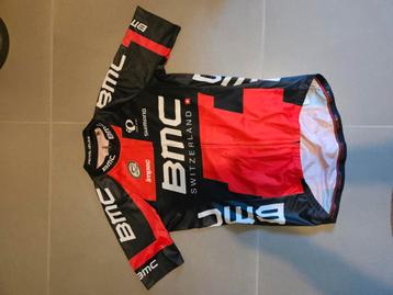 Maillot d'équipe BMC + bavoirs (taille M), Vêtements d'extérieur, Enlèvement ou Envoi, M, Comme neuf