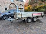dubbelas aanhangwagen 2,8T  geremd, Auto diversen, Ophalen of Verzenden, Gebruikt