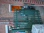 Groen ijzeren poortje met slot en sleutel bij, Tuin en Terras, Ophalen