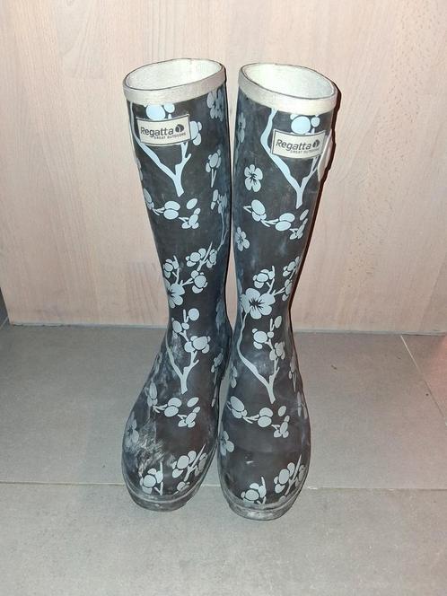 REGATTA regenlaarzen met bloemenpatroon P39, Kleding | Dames, Schoenen, Zo goed als nieuw, Regenlaarzen, Ophalen