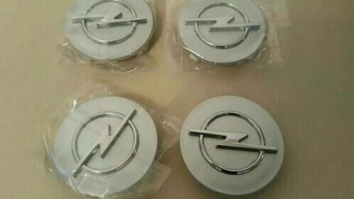 4 x 64 mm Opel wieldoppen set center caps, Auto diversen, Wieldoppen, Nieuw, Ophalen of Verzenden