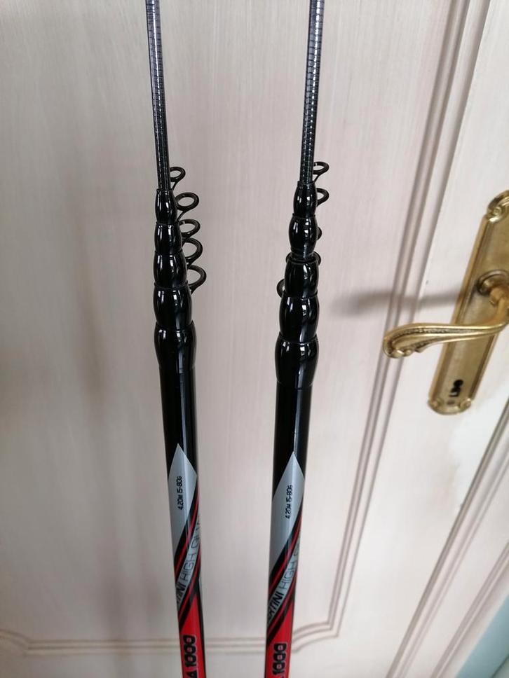2 stuks Tubertini TATANKA 1000,carbon 4.20m. NIEUW, Watersport en Boten, Hengelsport | Algemeen, Nieuw, Ophalen of Verzenden