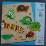 houten puzzel Djeco + 12 maanden 7 stukjes, Kinderen en Baby's, Speelgoed | Kinderpuzzels, Van hout, Minder dan 10 stukjes, Ophalen of Verzenden