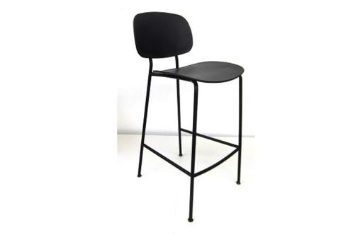 BARKRUK TONDINA zwart 'infiniti', Huis en Inrichting, Barkrukken, Nieuw, 60 tot 90 cm, Kunststof, 3 krukken, Met voetsteun, Ophalen