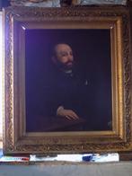 Huile sur toile "Portrait du juge Ernest Gallet"., Antiquités & Art, Enlèvement