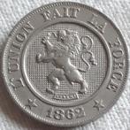 België; Mooie 10 centimes 1862 KM 22 UNC, Postzegels en Munten, Munten | België, Verzenden, Overig, Losse munt