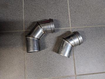 rvs inox rookgasafvoer 80 bocht 90 & bocht 45 beschikbaar voor biedingen