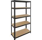 PRACTO HOME Rek Heavy Duty 180x90x45 cm  Met 5 Legplanken, Zakelijke goederen, Kantoor en Winkelinrichting | Magazijn, Stelling en Opslag