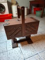 Vintage houten naaikistje, Hobby en Vrije tijd, Naaien en Fournituren, Ophalen, Gebruikt