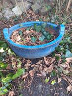 Bloempotten azuur blauw, Tuin en Terras, Bloempotten, Ophalen