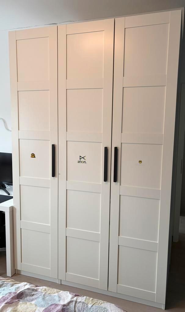 Armoire garde-robe IKEA Pax blanc, Huis en Inrichting, Kasten | Kleerkasten, Zo goed als nieuw, 200 cm of meer, 100 tot 150 cm