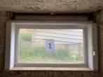 PVC Ramen - Wit - Dubbel Glas, Enlèvement, Fenêtre de façade ou Vitre, Utilisé, Double vitrage