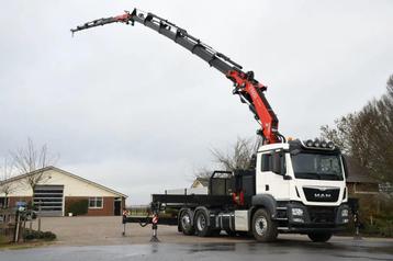 MAN TGS 26.400 6X2!27dkm!2017TRUCK/TRACTOR HEAD/FASSI 60TM/F, Euro 6, MAN, Wit, Bedrijf