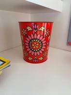 Vintage grote metalen bloempot, Antiek en Kunst, Curiosa en Brocante, Ophalen