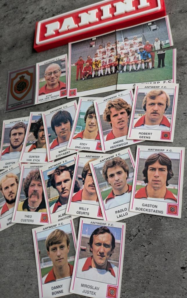 PANINI FOOTBALL 80 FC ANTWERP 20 STICKERS 1980, Hobby en Vrije tijd, Stickers en Plaatjes, Verzenden